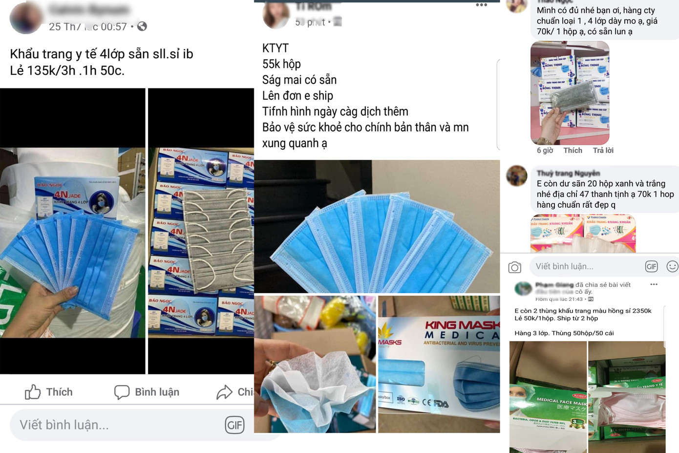 Ra nhà thuốc khó mua khẩu trang y tế, facebook bán tràn lan ảnh 2