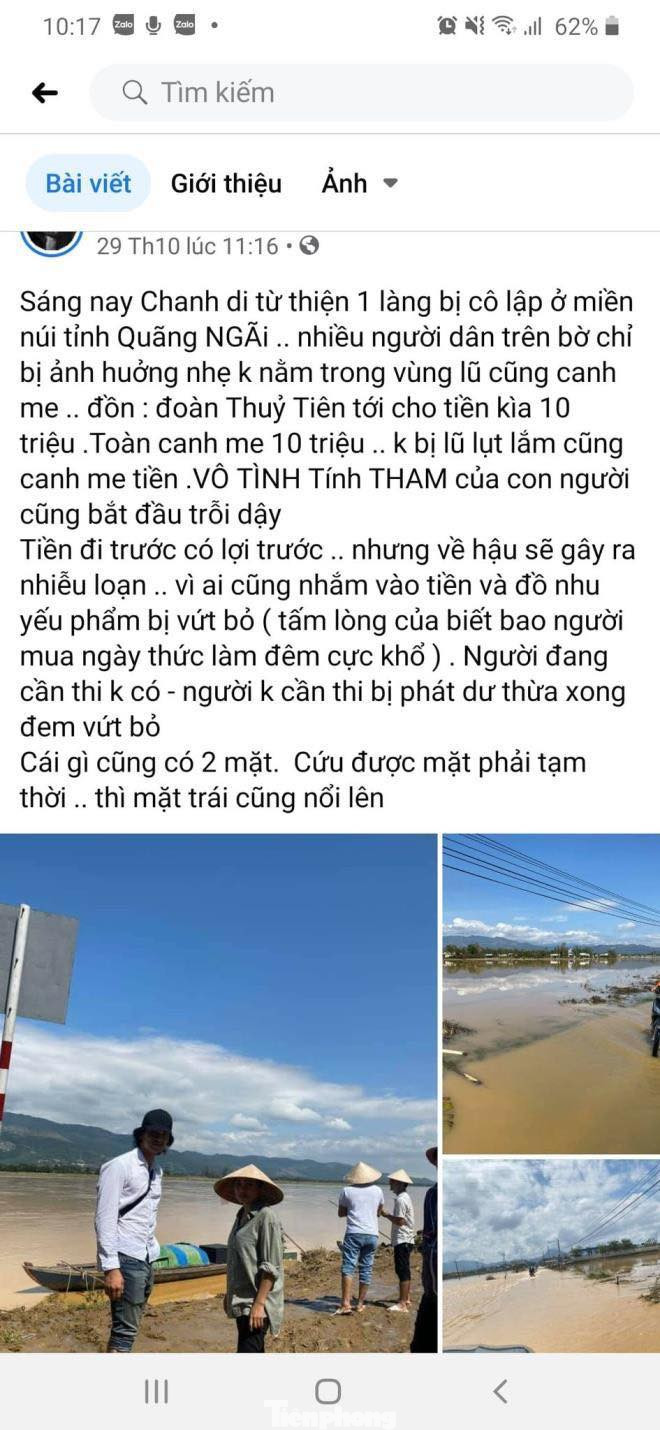 Tỉnh Quảng Ngãi làm việc với Phương Thanh về phát ngôn từ thiện, đại diện công an nói gì? ảnh 1