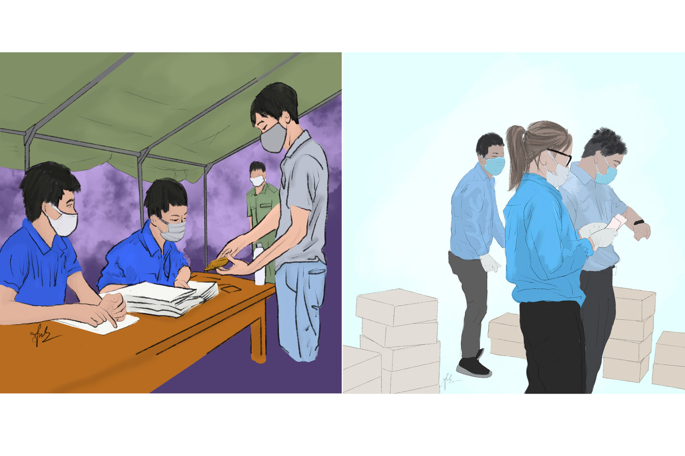 Nữ sinh vẽ tranh tri ân những 'người hùng' giữa tâm dịch ảnh 6