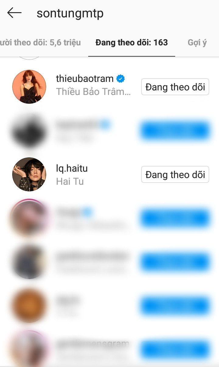 Sơn Tùng M-TP vừa nhấn "follow" nữ nghệ sĩ thứ hai trong showbiz Việt, cô gái này là ai? ảnh 1