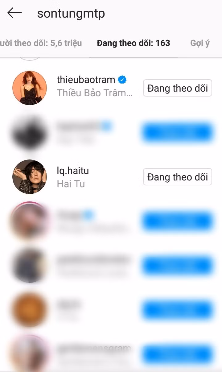 Sơn Tùng M-TP vừa nhấn "follow" nữ nghệ sĩ thứ hai trong showbiz Việt, cô gái này là ai? ảnh 1