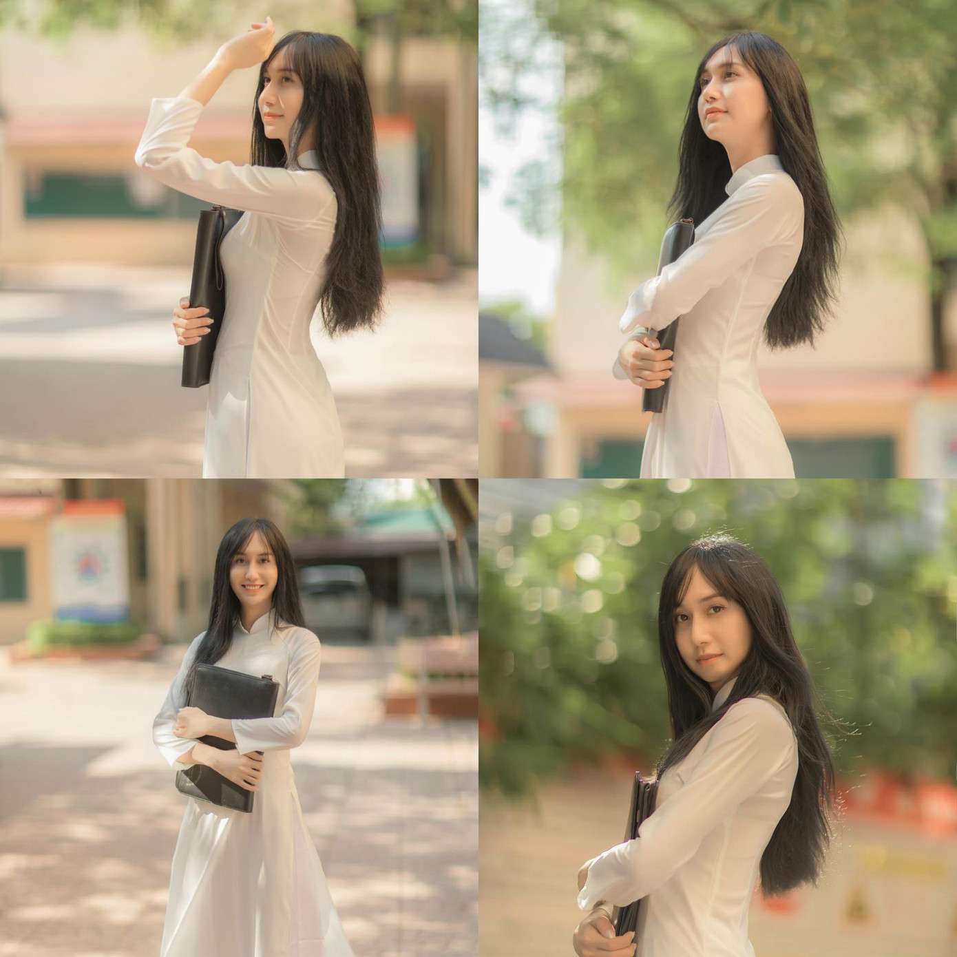 Lynk Lee để tóc dài thướt tha, diện áo dài nữ sinh khiến cộng đồng mạng “phát cuồng“ ảnh 2