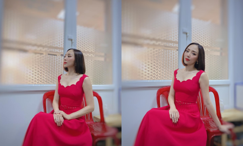 Khoe ảnh dịu dàng với váy đỏ, Tóc Tiên gây hoa mắt vì quá giống “Chị Mười Ba” Thu Trang ảnh 1