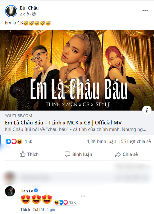 HOT: Binz - Châu Bùi lần đầu tương tác công khai trên mạng xã hội sau nghi vấn hẹn hò ảnh 1