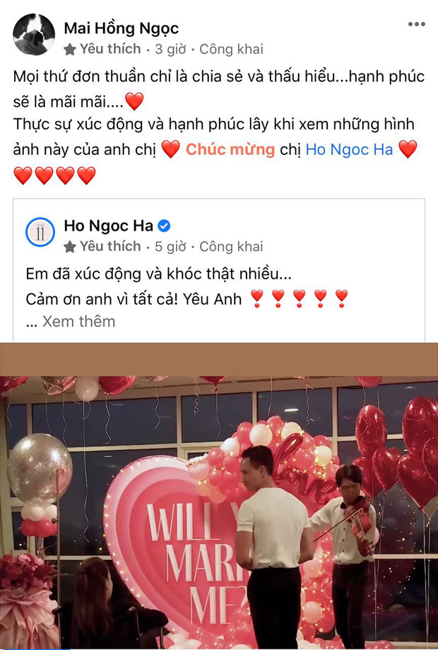 Đông Nhi cũng nhanh chóng chia sẻ dòng cảm xúc ý nghĩa về tình yêu sau khi xem clip cầu hôn của Hà Hồ - Kim Lý: "Mọi thứ đơn thuần chỉ là chia sẻ và thấu hiểu. Hạnh phúc sẽ là mãi mãi" Hàng loạt sao Việt “bật khóc” cùng Hồ Ngọc Hà trước màn cầu hôn bất ngờ của Kim Lý ảnh 3