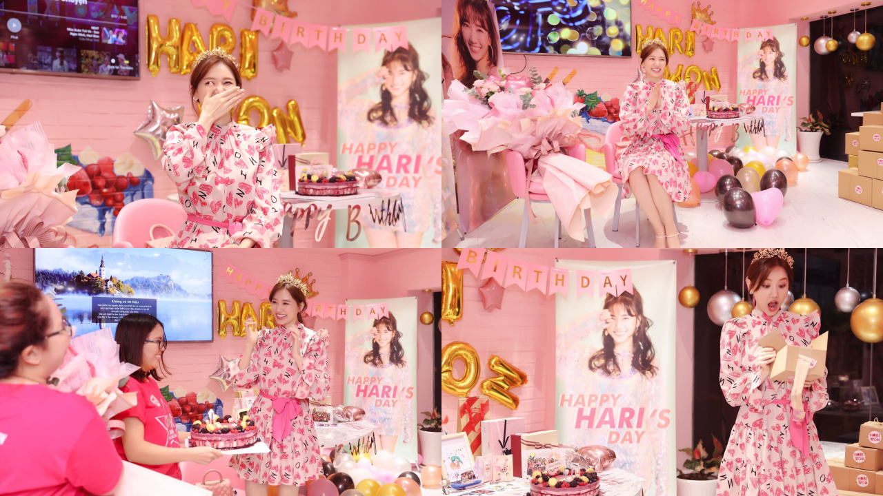Hari Won được fan tổ chức sinh nhật ngập sắc hồng, tiết lộ đang làm talkshow về gia đình ảnh 2