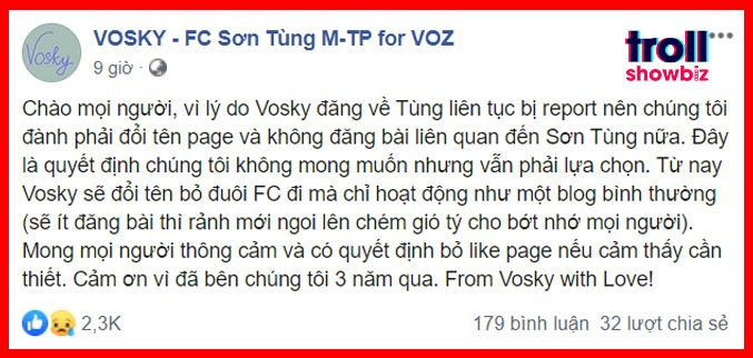 Các FC “khủng” của Sơn Tùng M-TP đột ngột tuyên bố ngưng hoạt động, điều gì đã xảy ra? ảnh 5