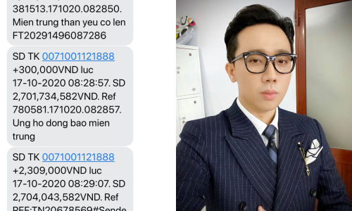 Trấn Thành nhờ các nghệ sĩ thay anh mang khoản tiền quyên góp cứu trợ đồng bào Miền Trung ảnh 1