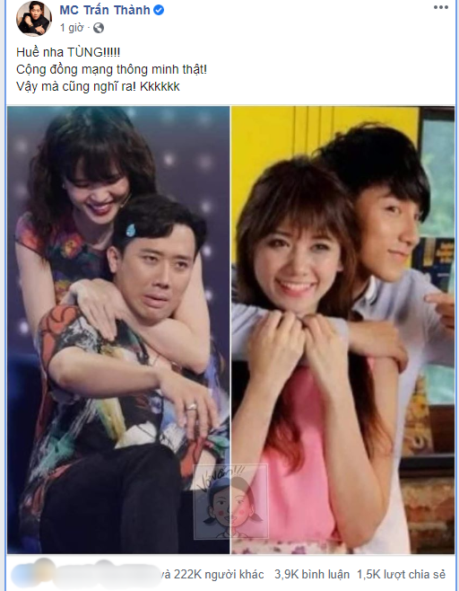Trấn Thành đăng ảnh nhắc khéo Sơn Tùng M-TP và “bạn gái tin đồn” Thiều Bảo Trâm ảnh 1