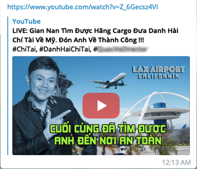Phẫn nộ trước kẻ mạo danh người nhà, công khai thông tin cố nghệ sĩ Chí Tài lên YouTube ảnh 2