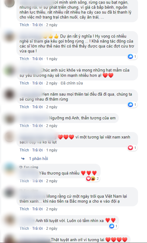 Hà Anh Tuấn thực hiện dự án “Rừng Việt Nam“: Trồng 2 cánh rừng với hơn 1.800 cây xanh ảnh 6