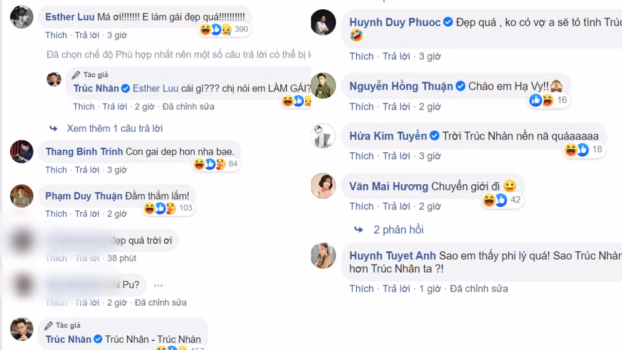 Sao Việt không ngớt lời khen ngợi ảnh “chuyển giới” xinh đẹp khó tin của Trúc Nhân ảnh 2