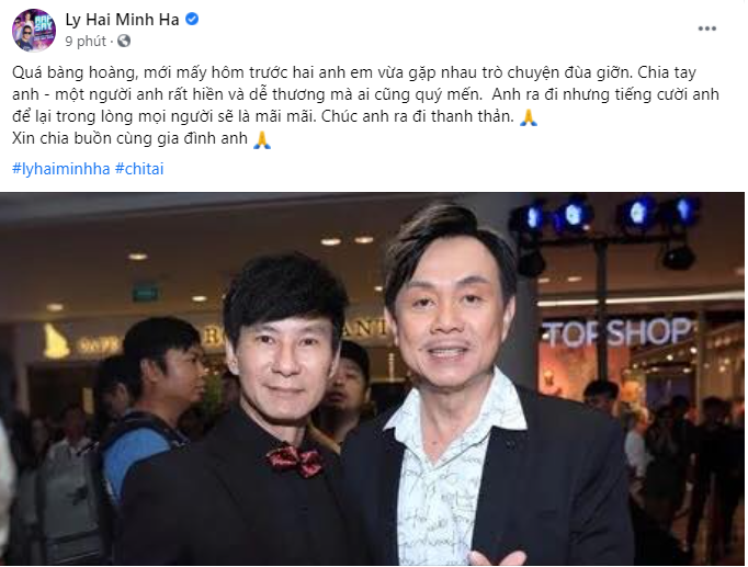 Loạt nghệ sĩ V-Biz bàng hoàng trước thông tin danh hài Chí Tài qua đời vì đột quỵ ảnh 8