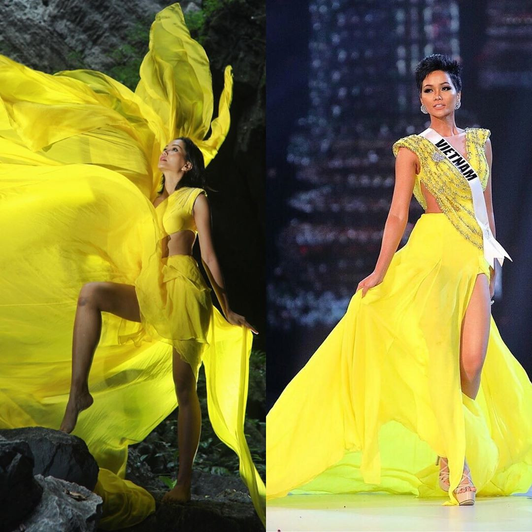 H'Hen Niê tái hiện khoảnh khắc tung váy lịch sử tại Miss Universe ở Sơn Đòong ảnh 3