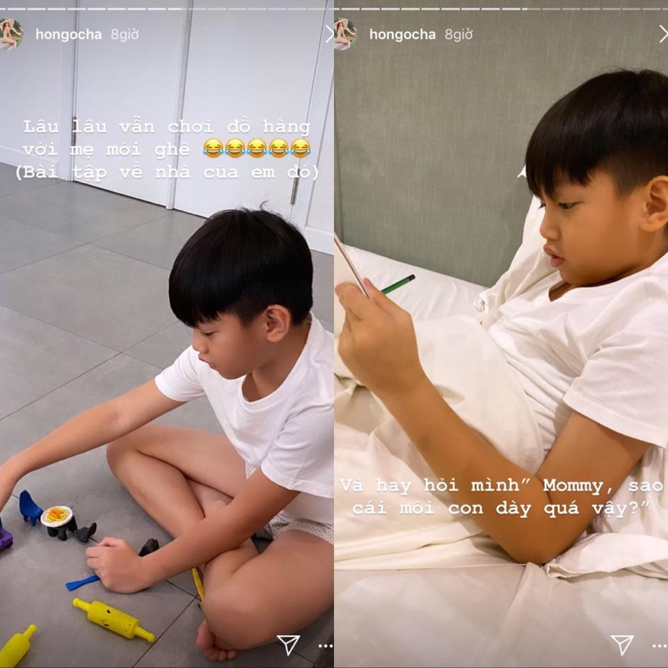 Sao Việt cách ly ngày 20: Minh Tú mặc quần ngắn cũn, đọ eo bé xíu với Khởi My ảnh 11