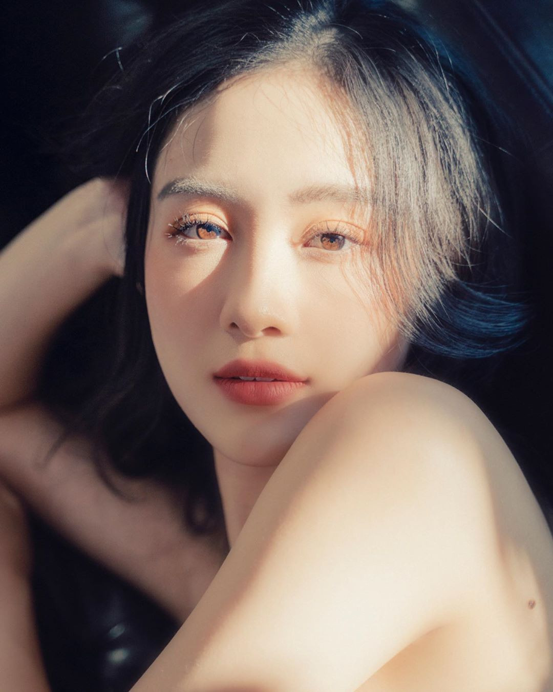 Jun Vũ nóng bỏng, tròn đầy trong bộ ảnh đồ ngủ ‘không nội y’ ảnh 5