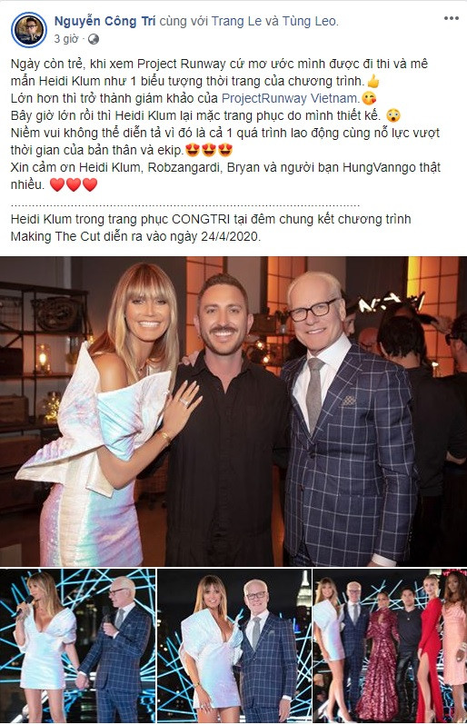 Cựu ‘thiên thần’ Heidi Klum nóng bỏng trong bộ cánh của Nguyễn Công Trí ảnh 4