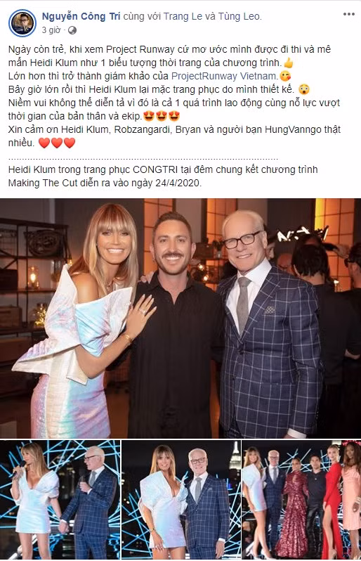Cựu ‘thiên thần’ Heidi Klum nóng bỏng trong bộ cánh của Nguyễn Công Trí ảnh 4