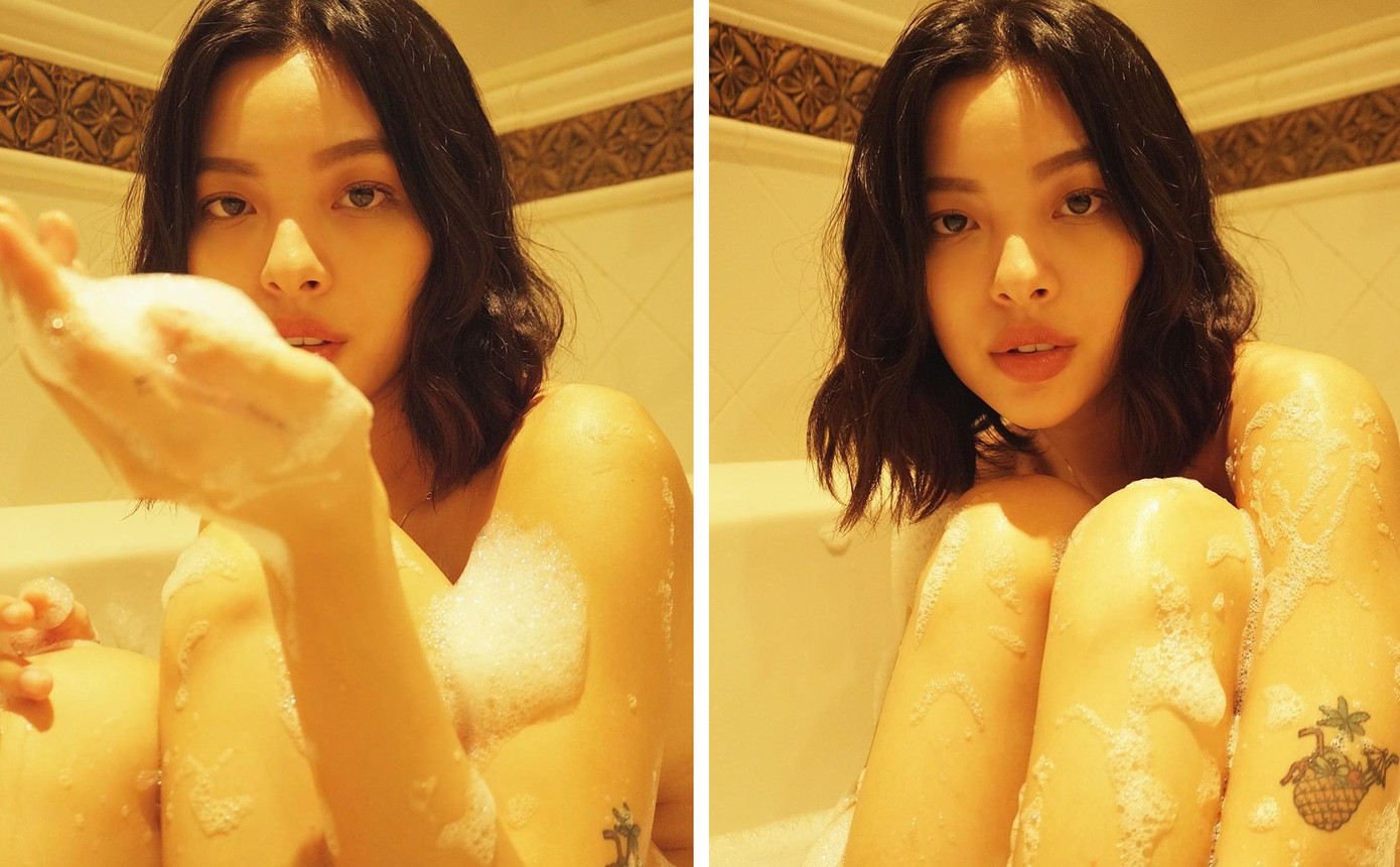 Sao Việt cách ly ngày 22: Tú Hảo tung ảnh khỏa thân, Quốc Nghiệp khoe cơ bụng 6 múi ảnh 1