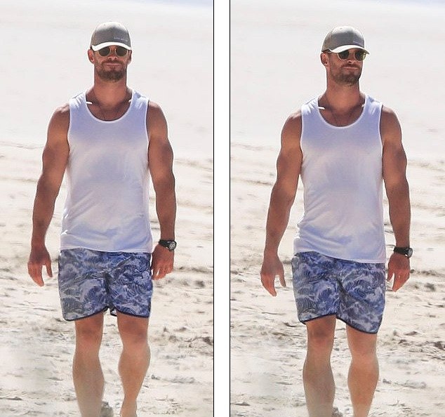 Vợ 'Thần Sấm Thor' mặc bikini dạo biển cùng chồng bất chấp dịch COVID-19 ảnh 2