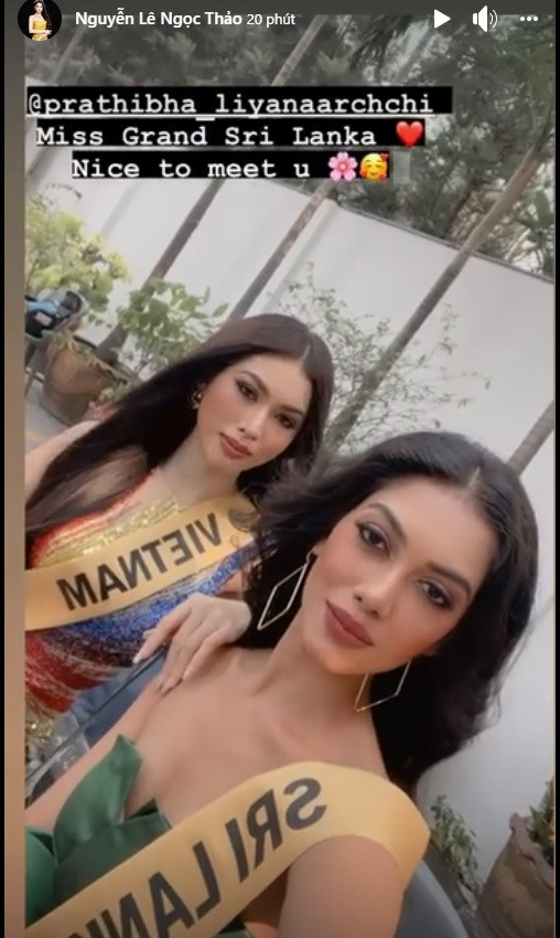 Mặc lại váy lục sắc của Hương Giang, Ngọc Thảo nổi bật tại buổi chụp hình ở Miss Grand ảnh 3