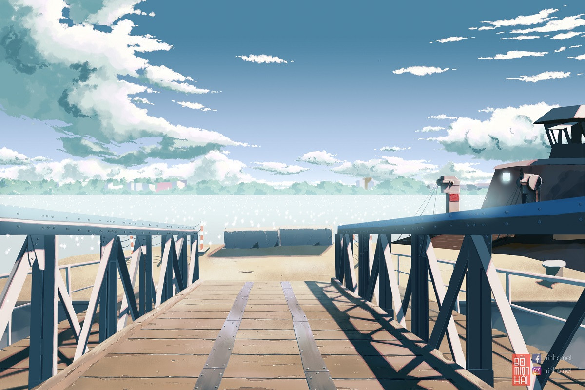 Đồng Tháp sống động “như phim” qua tranh vẽ của chàng sinh viên Đỗ Minh Hải ảnh 6