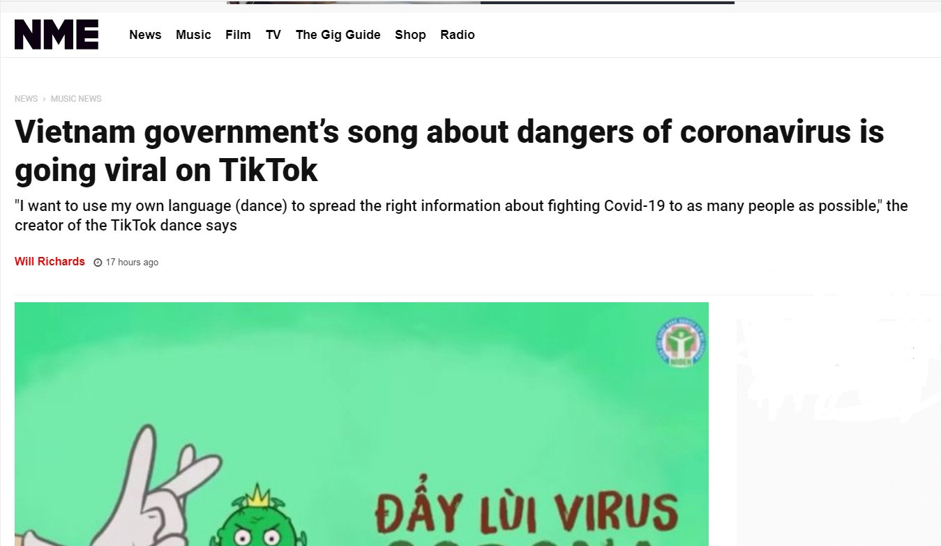 Báo chí thế giới phát 'cuồng' vì ‘Ghen Cô Vy’ và ‘Vũ điệu rửa tay’ của Việt Nam ảnh 3