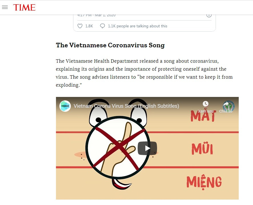 Báo chí thế giới phát 'cuồng' vì ‘Ghen Cô Vy’ và ‘Vũ điệu rửa tay’ của Việt Nam ảnh 2