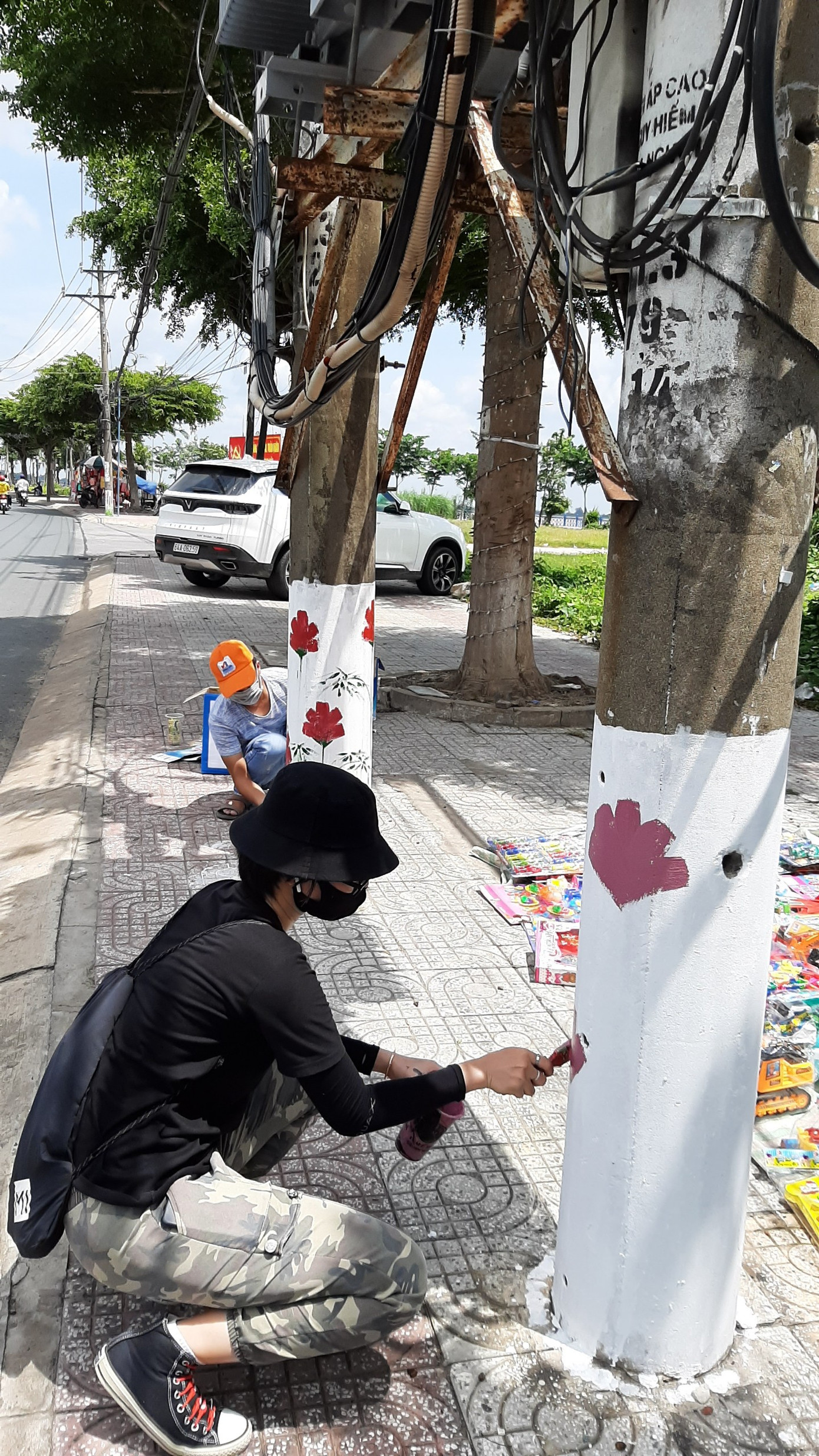 'Cột điện nở hoa' giữa lòng thành phố Vĩnh Long ảnh 6