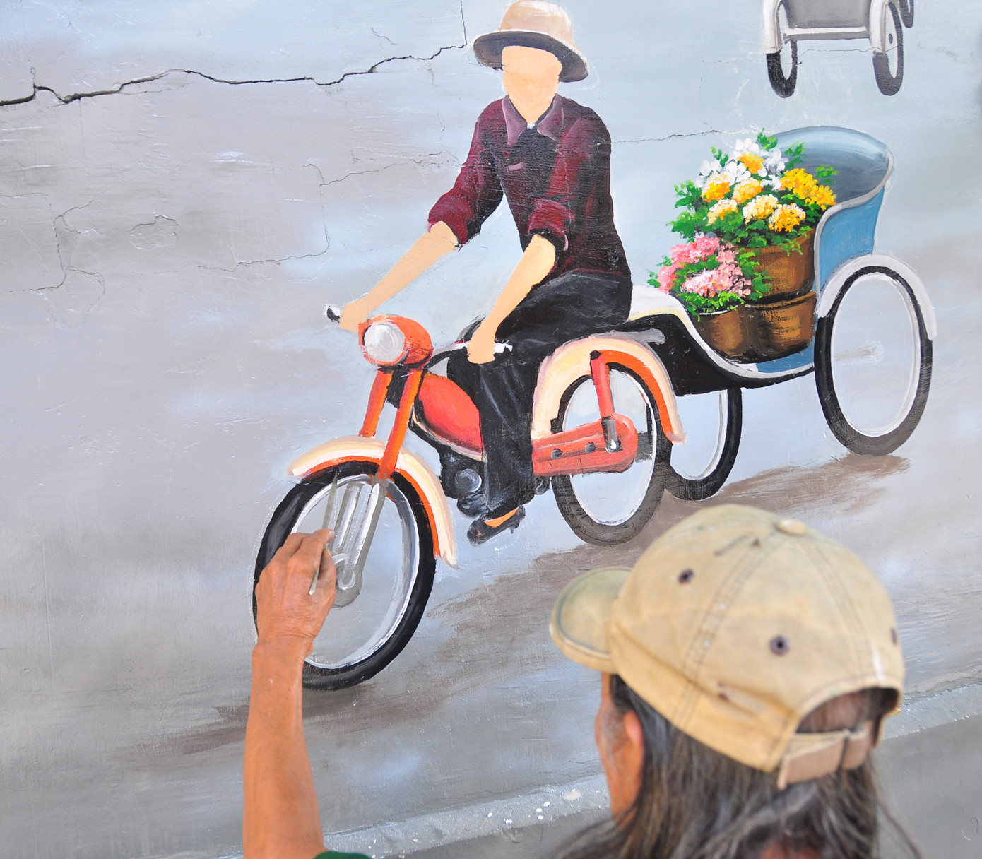 Tái hiện Cần Thơ xưa và nay trên con đường bích họa ảnh 8