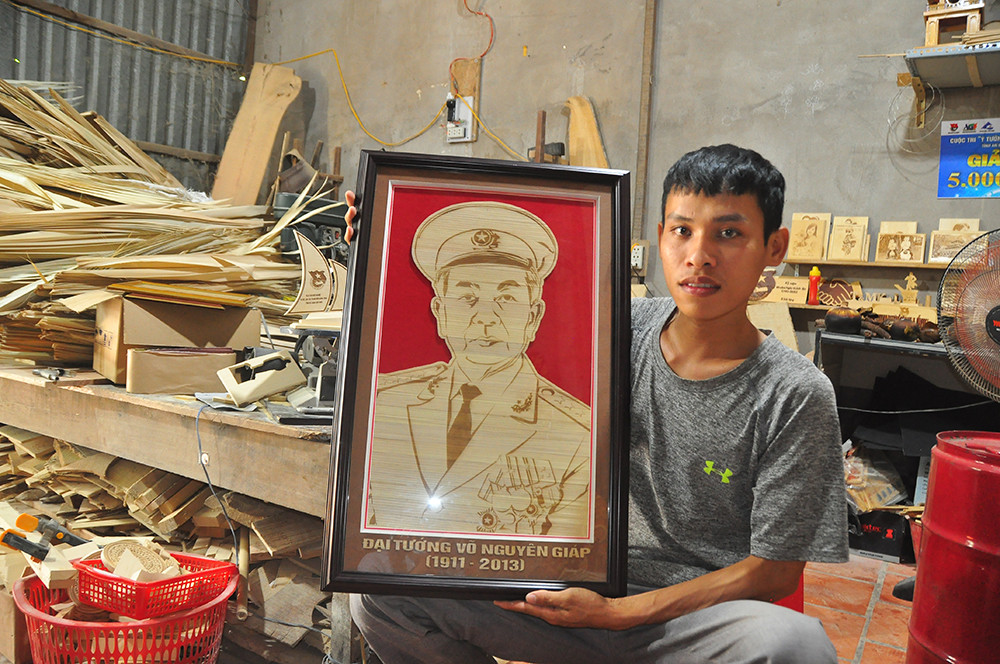 Độc đáo tranh bằng lá thốt nốt của chàng trai 9X An Giang ảnh 5