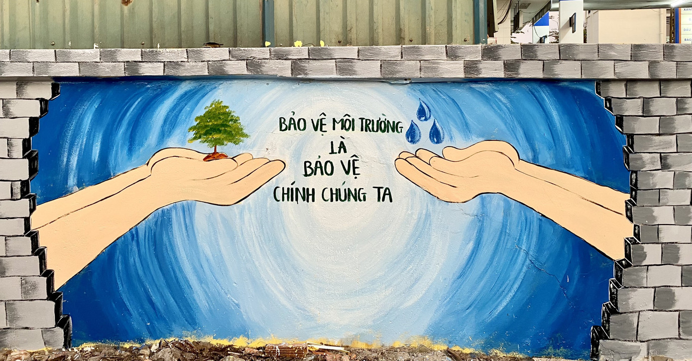 Bạn trẻ Cần Thơ biến bức tường cũ thành bích họa rực rỡ sắc màu ảnh 8