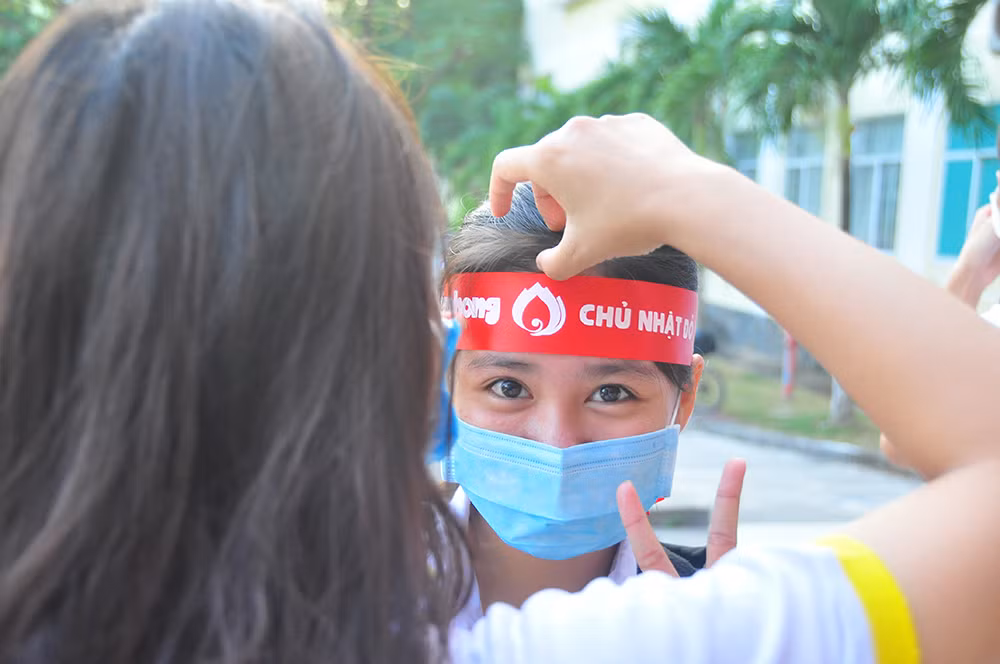 Tưng bừng Chủ nhật Đỏ tại trường đại học Trà Vinh ảnh 5