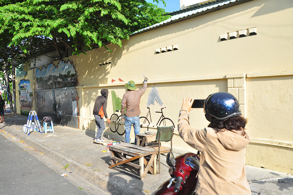 Tái hiện Cần Thơ xưa và nay trên con đường bích họa ảnh 6