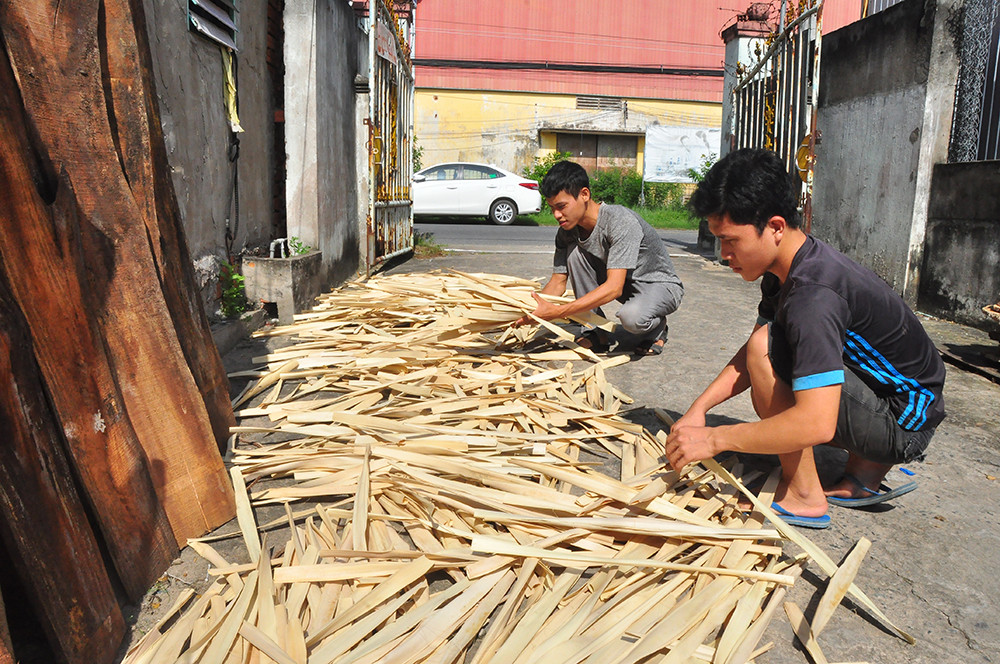 Độc đáo tranh bằng lá thốt nốt của chàng trai 9X An Giang ảnh 8
