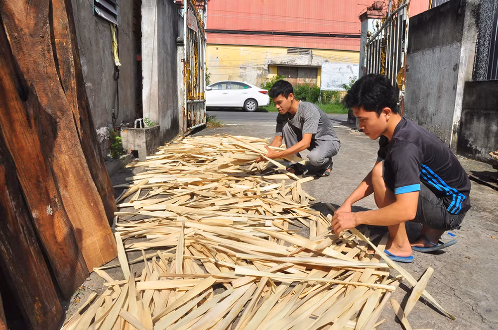 Độc đáo tranh bằng lá thốt nốt của chàng trai 9X An Giang ảnh 8
