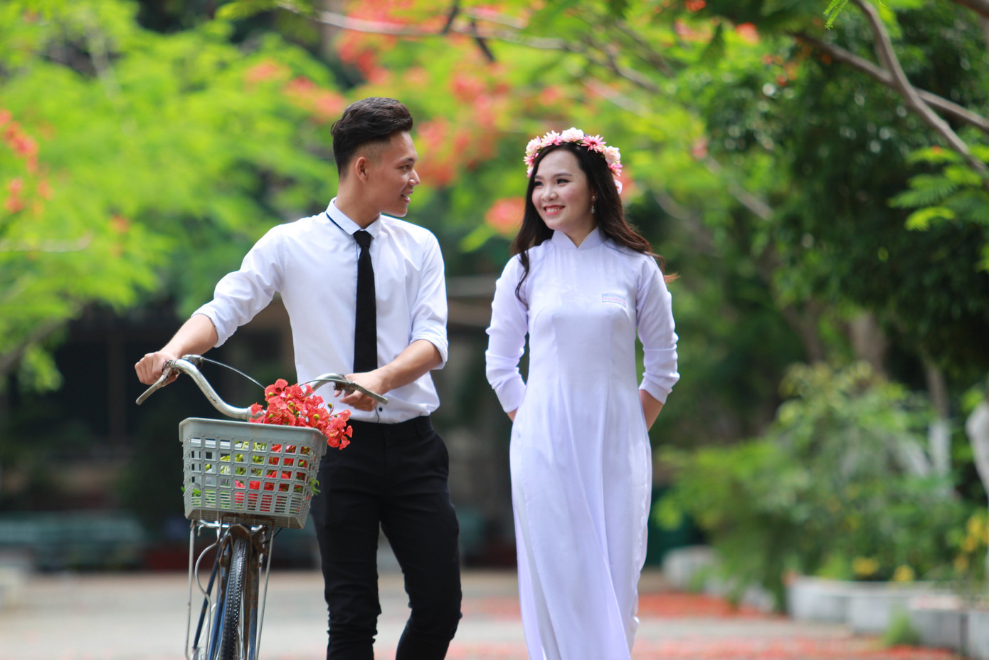 Hình ảnh dễ thương 'nét đẹp học trò' nhớ về một thời áo trắng ảnh 2