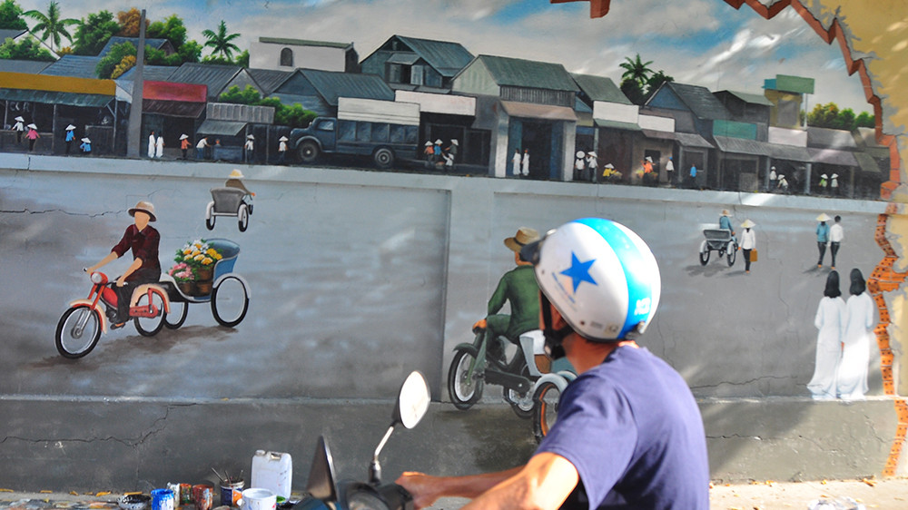Tái hiện Cần Thơ xưa và nay trên con đường bích họa ảnh 7