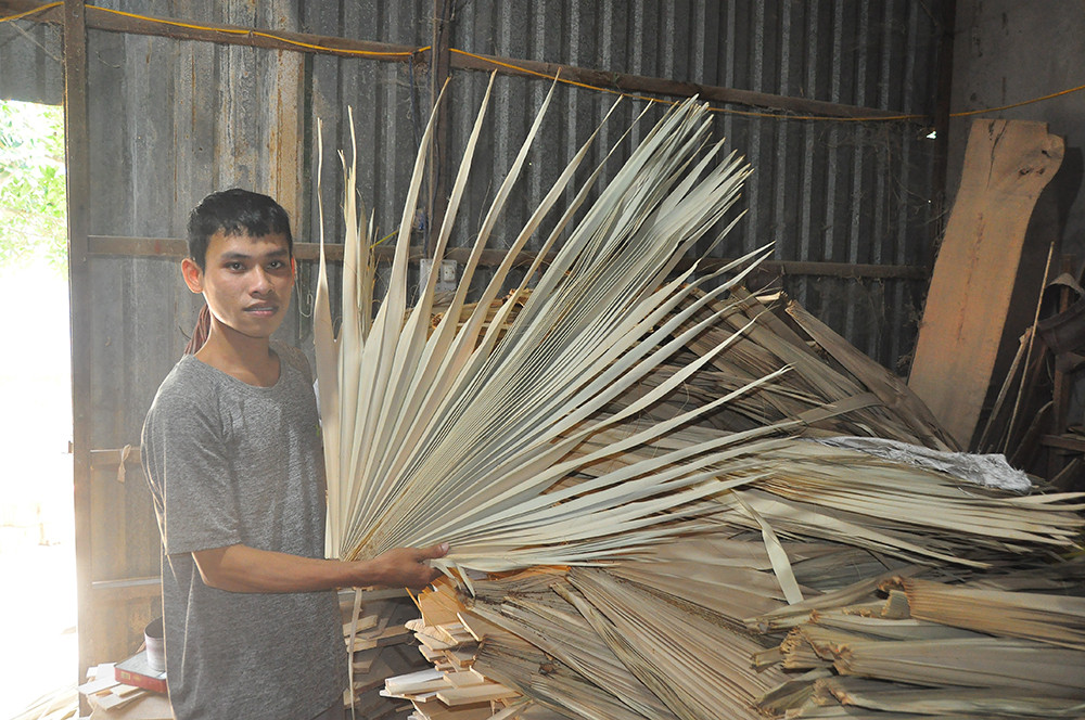 Độc đáo tranh bằng lá thốt nốt của chàng trai 9X An Giang ảnh 7