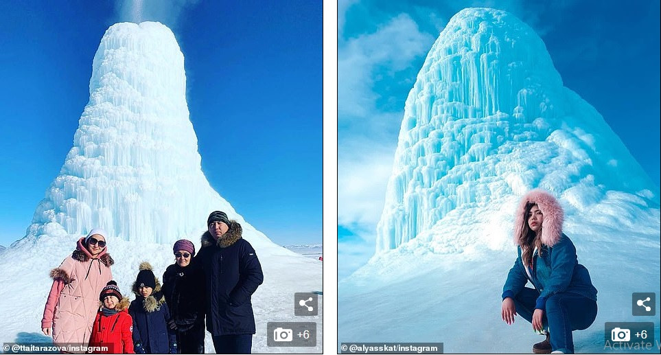 Ngỡ ngàng cảnh tượng ‘núi băng phun trào’ tuyệt đẹp ảnh 4