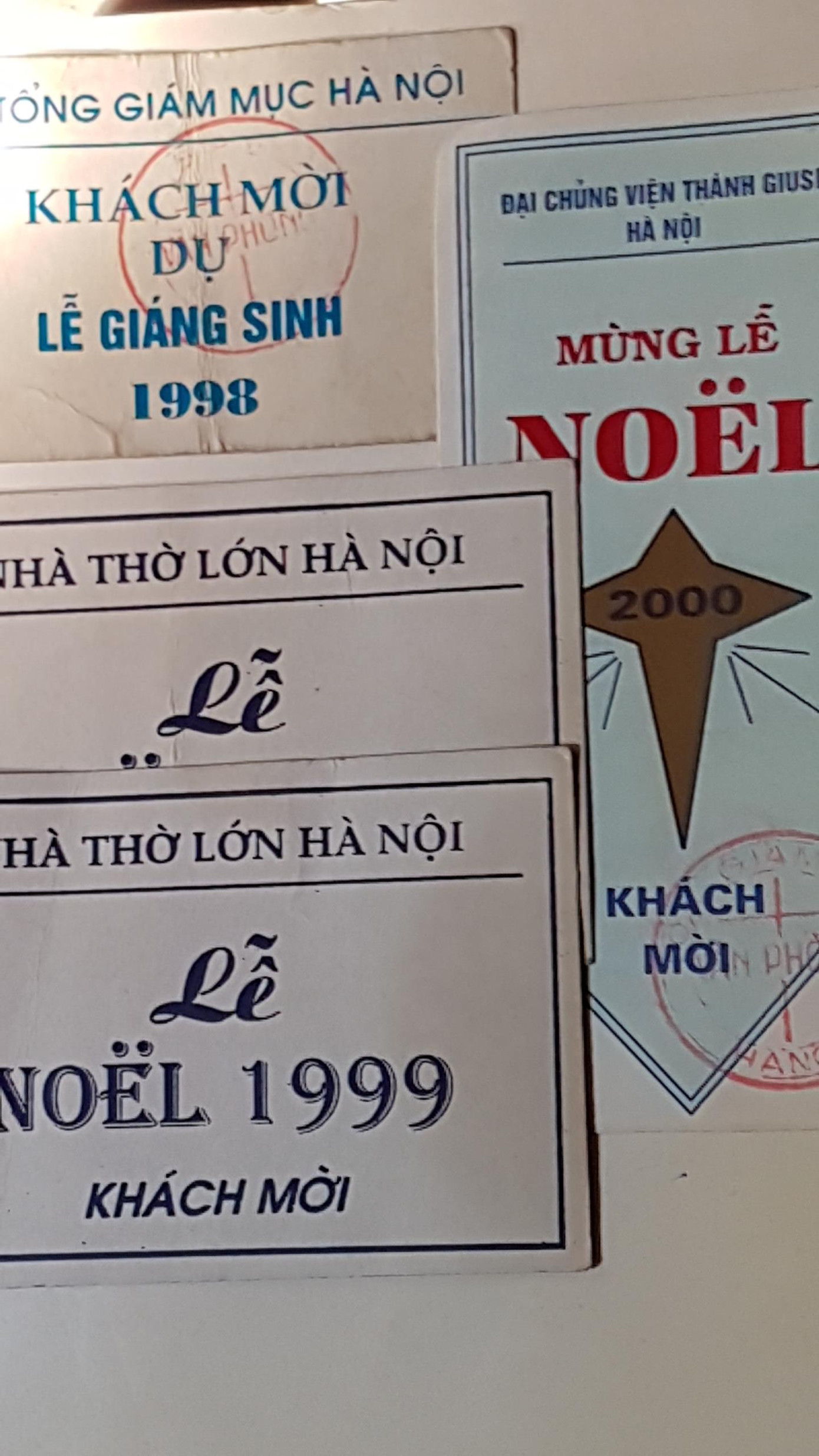 Thẻ khách mời tham dự đại lễ Giáng sinh của tác giả Chuyện về Đức Hồng y và Giám mục: Người dùng lục bát Việt ảnh 1