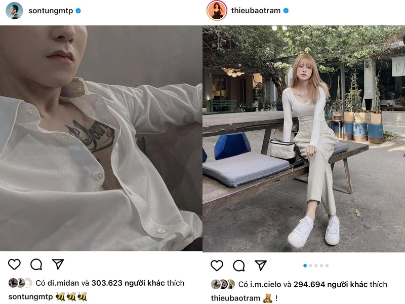 Sau tin đồn chia tay, Thiều Bảo Trâm vẫn giữ cách phối đồ và chỉnh ảnh giống Sơn Tùng ảnh 5