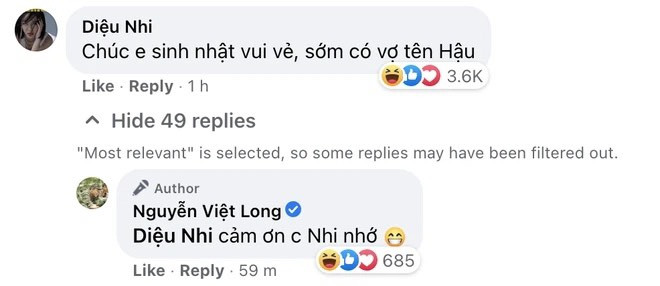 Hậu Hoàng tự “đẩy thuyền”, “chúc đồng chí có được tôi” trong ngày sinh nhật Mũi trưởng Long ảnh 3