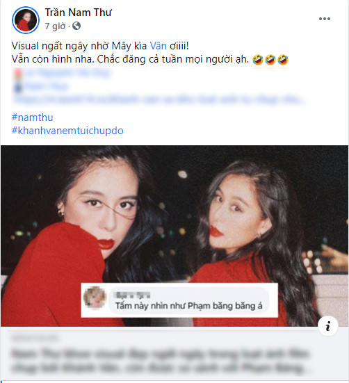 Nam Thư phản ứng ra sao khi được netizen so sánh nhan sắc như Phạm Băng Băng? ảnh 1