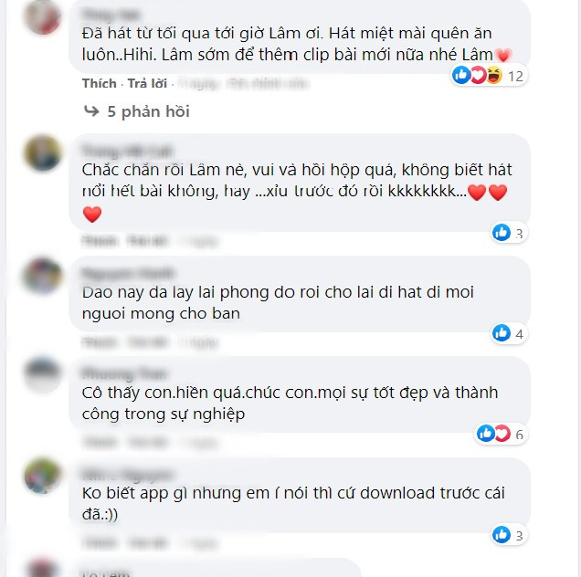 Khán giả dành nhiều lời khen và hy vọng anh sớm trở lại làng nhạc Việt. Hoài Lâm đăng clip cận mặt, tươi tắn trò chuyện với fan sau thời gian “ở ẩn“ ảnh 3