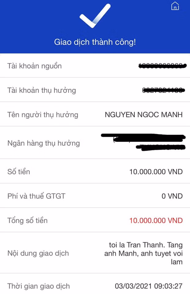Trấn Thành chuyển “nóng” 10 triệu đồng, Việt Hương ca ngợi hết lời anh Nguyễn Ngọc Mạnh ảnh 2