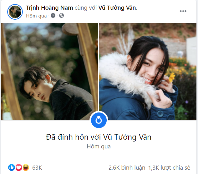 Nam rapper cập nhật trạng thái đã đính hôn với bạn gái. Rapper Khói chính thức công khai đính hôn với bạn gái sau nhiều lần hợp tan ảnh 1