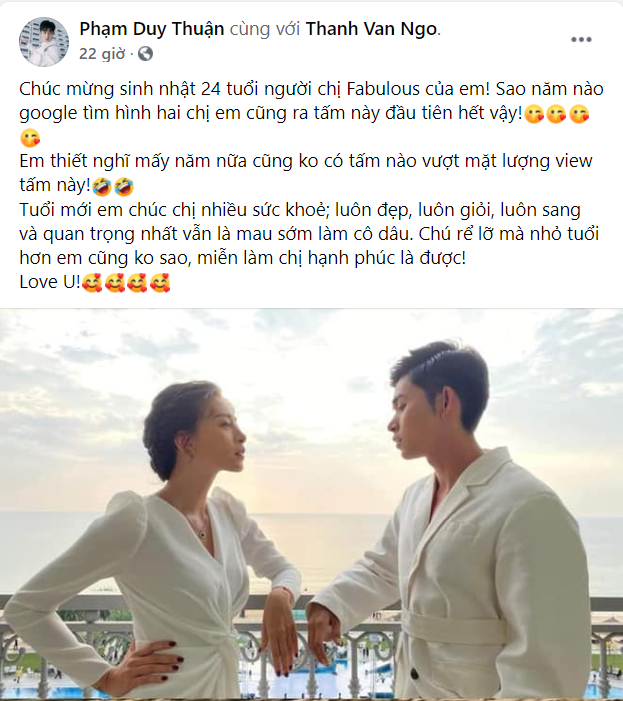 Sao Việt chúc mừng sinh nhật Ngô Thanh Vân, nhắc khéo đến bạn trai tin đồn: V-Biz sắp có đám cưới? ảnh 3