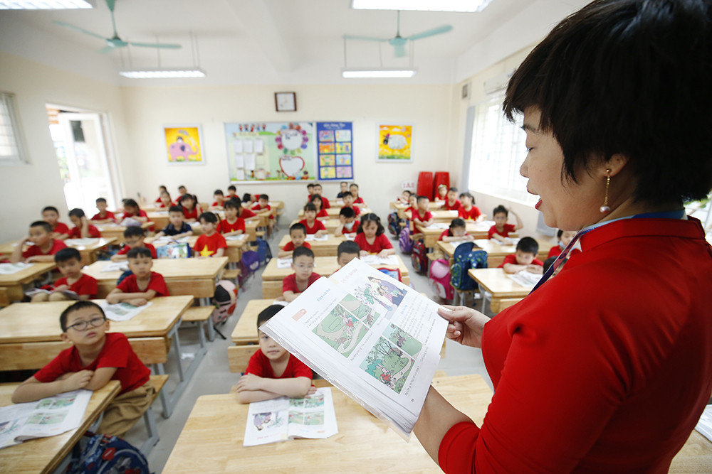 Học sinh tiểu học háo hức, trẻ mầm non nức nở trong ngày đầu tới trường ảnh 26