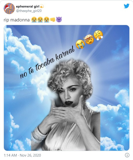 Huyền thoại Maradona qua đời, dân mạng lại tưởng nhớ Madonna và gọi là 'nữ hoàng bóng đá' ảnh 1